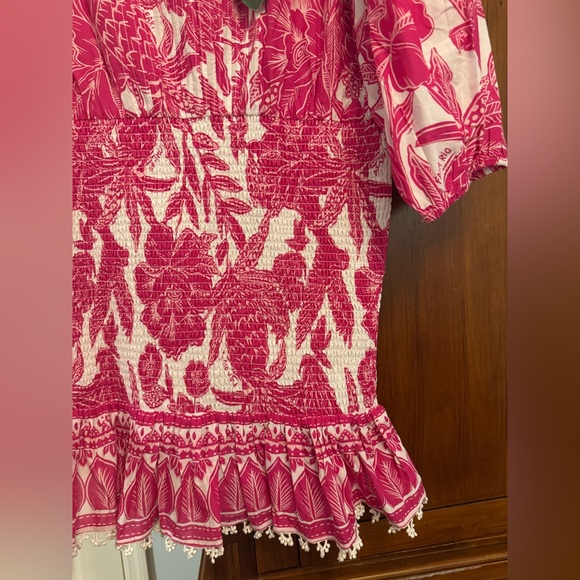 FARM Rio Pink and White Mini Dress - Picture 7 of 8